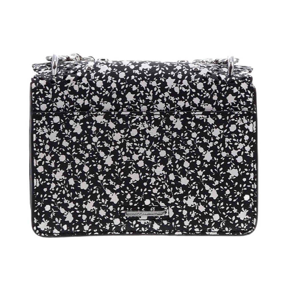NWOT Rebecca Minkoff Christy Small Shoulder Bag w/ Floral Cutouts - Black Multi - Picture 5 of 6